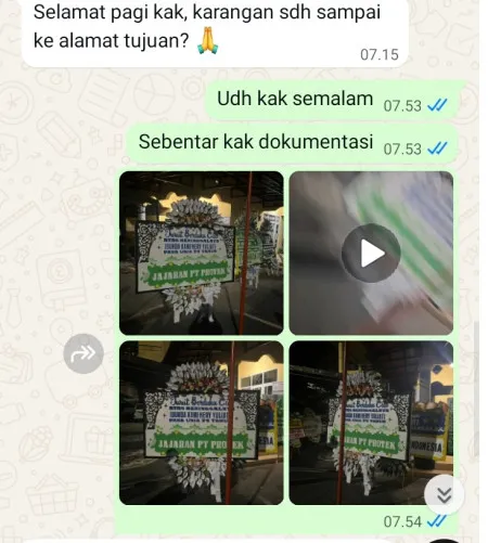 Pengiriman Papan Bunga Selamat Tanjunganom Banyuurip